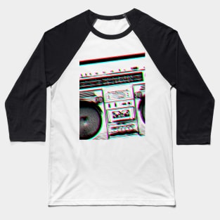 Retro Boom Box Baseball T-Shirt